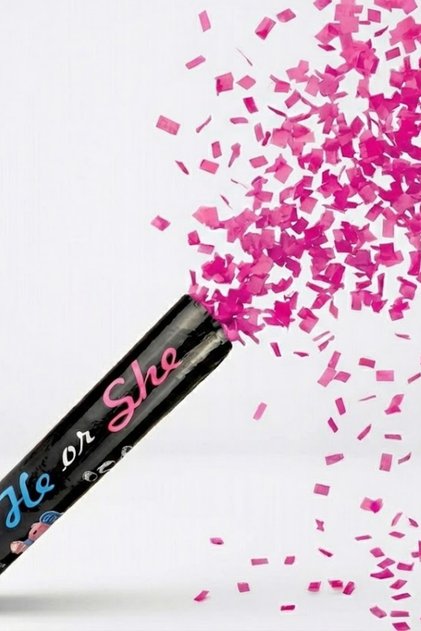 Girl Pink Confetti Baby Shower Party Gender Reveal Gender Reveal Party Supplies