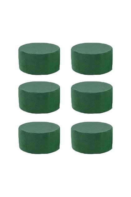 Green 6Pcs Floral Foam Blocks for Fresh and Artificial Flowers Dry Wet Flower Mud Flower Arrangement