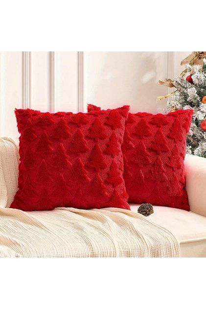 450*450mm Red-1pc 1PC Christmas Decorative Pillow Covers Cushion Cover Couch Cushion Case for Couch