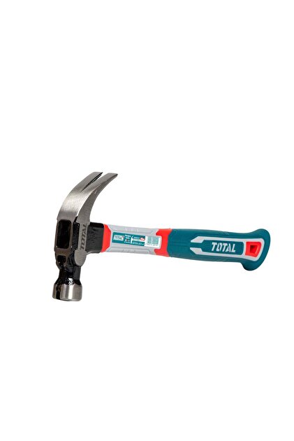 Ciocan de dulgherie TOTAL, 450g, maner din fibra de sticla si suport magnetic pentru cuie