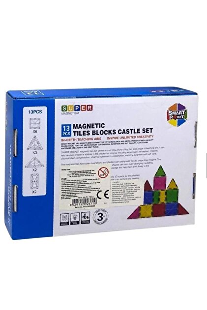 Online 13 Parça Magnetic Tiles 13 Parça Manyetik Yapı Blokları