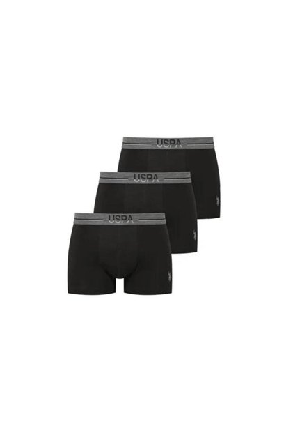Pachet de 3 boxeri pentru bărbați, modal, culoare uni, boxeri pentru bărbați din Lycra, 47% modal, 47% bumbac, 6% elastan