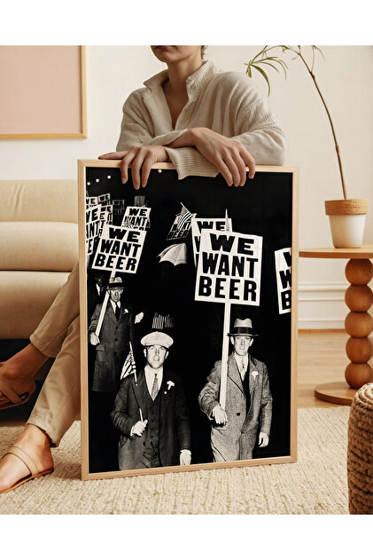 ポスター BSQR489 ARTHOUSECOLLECTIVE We Want Beer - Bira Posteri - Tablo Ölçülerinde