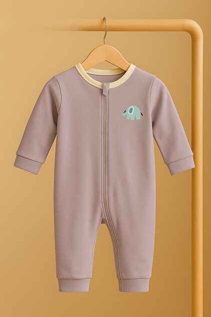 100% cotton zippered overalls