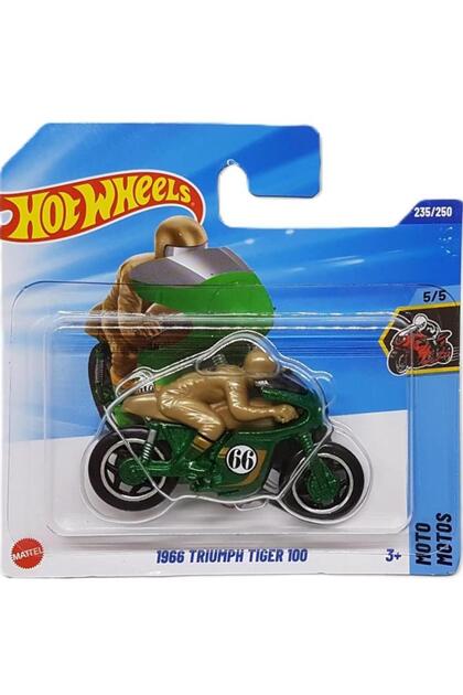 7/23 ティータイム様 HOT WHEELS Tekli Arabalar 1966 Triumph Tiger 100 JBC32 (TH