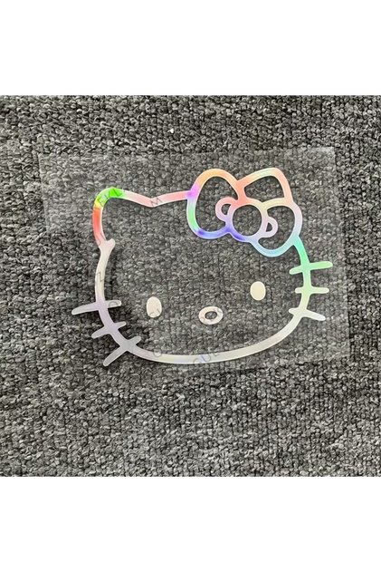 Hello Kitty Araba Çıkartmaları, Araç Camı ve Tablet Süslemeleri, Arka Reflektif Stickerlar