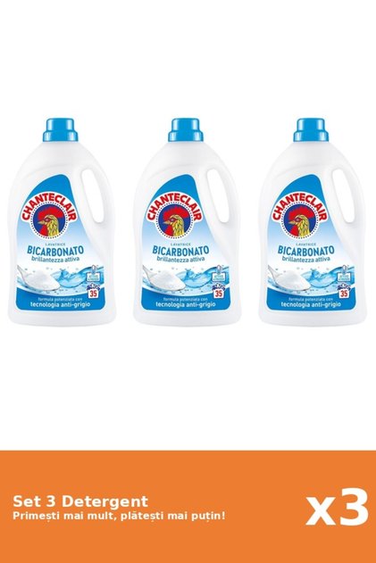 Set 3 Detergent Bicarbonat, 1575 ml