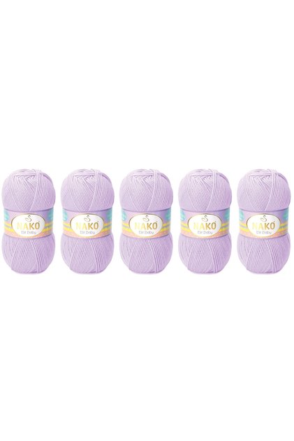 Elit Baby Anti-Pilling Hand Knitting Yarn 100 Gr 5 Pieces Color 5090 Lime Flower