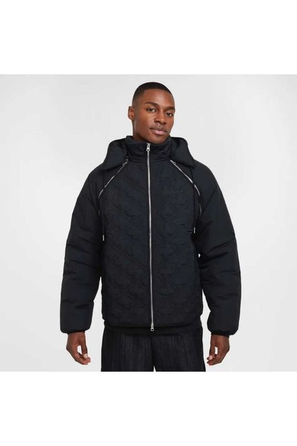 LeBron Therma-FIT ADV k-Kolları ve Kapüşonu Çıkan Loose Fit Erkek Ceket (Blue Sportswear )