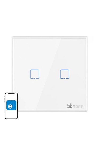 Comutator de lumină wireless 433MHz T2EU2C-RF (2 canale)