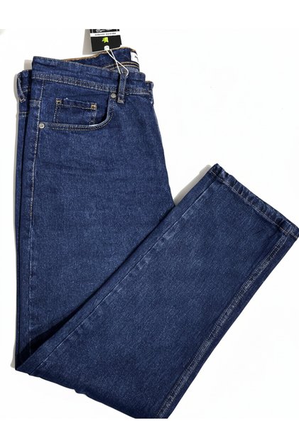 Pantaloni de blugi elastici pentru bărbați, albastru, model regular material elastic