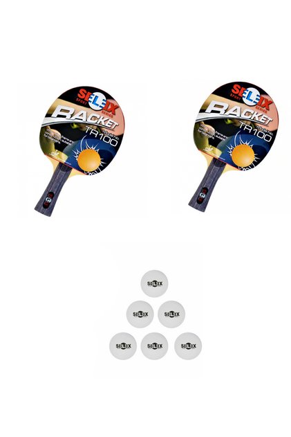 2 Adet Tr 100 Raket ve 6 Adet Pinpon Top Seti