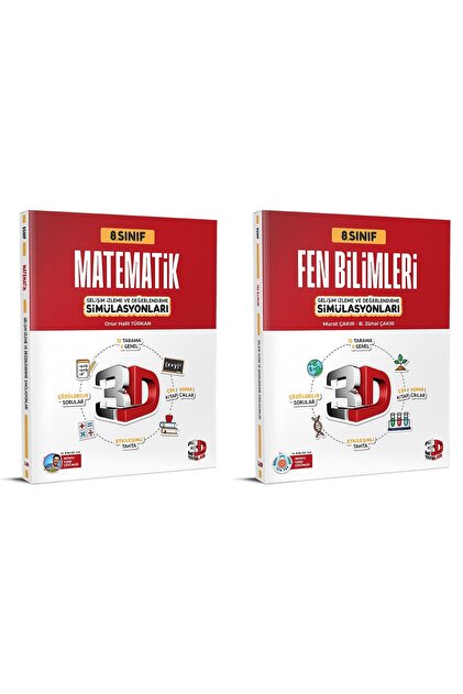 3D Yayınları 3D 2025 8. Sınıf Lgs Matematik + Fen Bilimleri