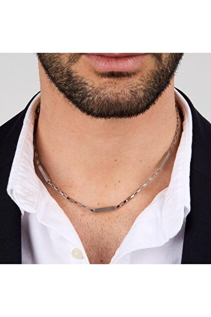 Jm425Avd110 16.5 + 4.5 cm Steel Men's Necklace
