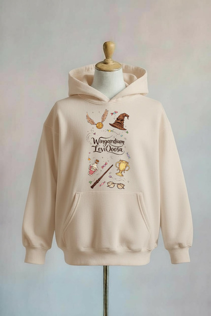Printed Cotton 3 Thread Oversize Sweatshirt