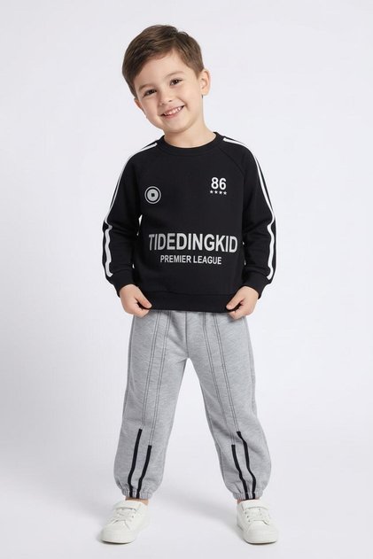 Printed Sweat Stripe Double Suit