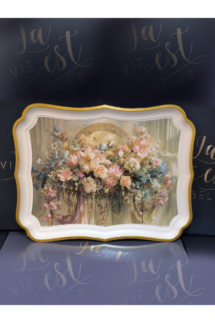 DOUBLE MELAMINE UNBREAKABLE SERVING TRAY