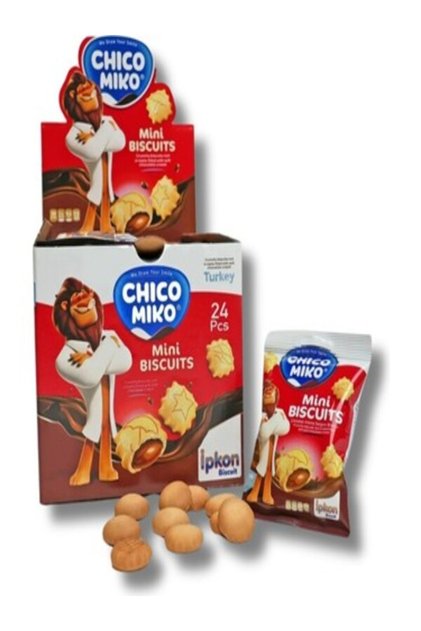 Chico miko mini biscuits strawberry and cocoa flavored biscuit 24 pieces