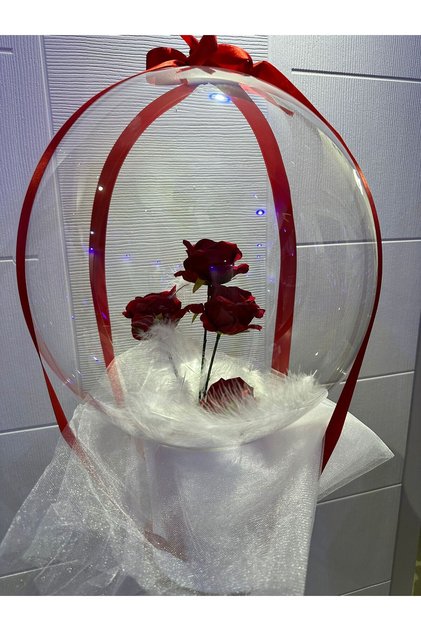 Bobo Balloon Red Rose Dream 24 Inch