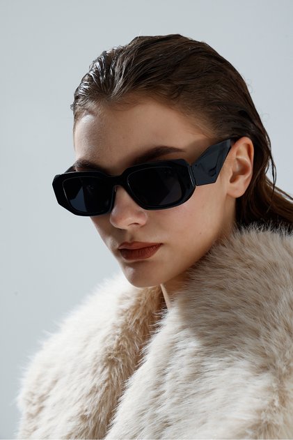 Square Thick Framed White Retro Vintage Unisex Eyewear Uv Protection
