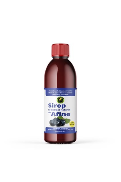 Sirop de afine sălbatice (afine de pădure) fără zahăr 500 ml