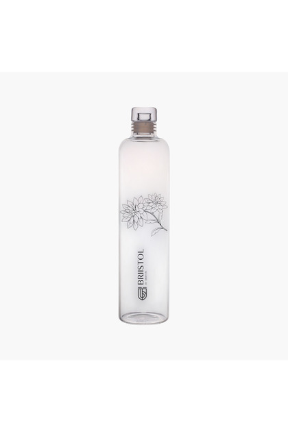 Floral Print Glass Water Bottle - 750 ml