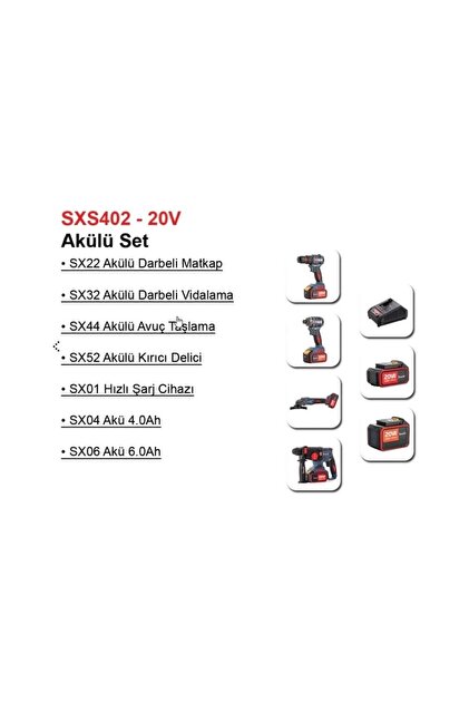 StechEnd SXS402 Akülü Alet Seti 7 Parça - Fiyatı, Yorumları