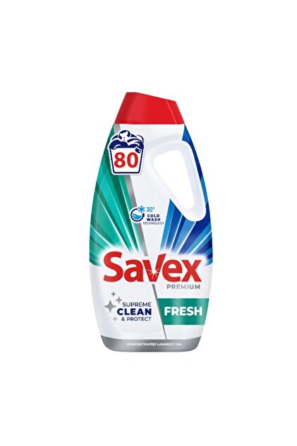 Set 2 x Detergent de Rufe Lichid Premium Fresh, 3.6 l, 80 Spalari