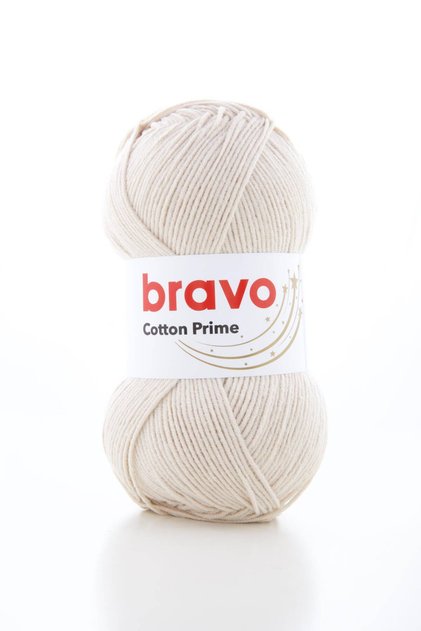 Cotton Prime Cotton Acrylic Fine Sport Knitting Yarn – Cardigan, Sweater 100 G/330 m (Color Code: 037) Beige