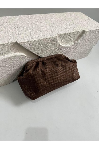 Block Model El Ve Kadın Omuz Çantası Acı Kahve
