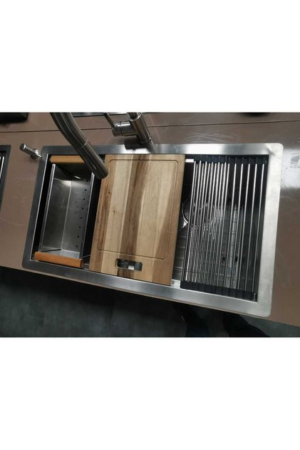 EL YAPIMI 304 KALİTE PASLANMAZ EVİYE KANADA MODELİ