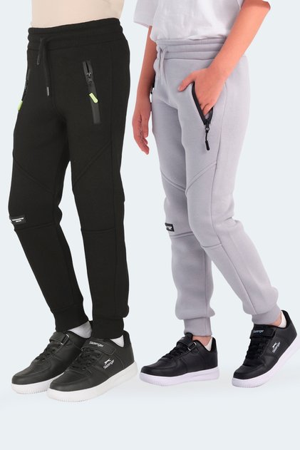 Lamya Set of 2 Unisex Children's Black - Stone Gray Sweatpants
