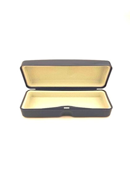 Colorful Plastic Inside Suede Glasses Case Gray