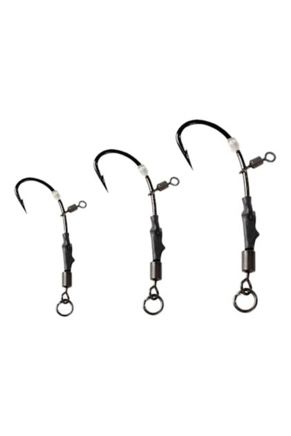 Fish-On-X Carp Rig 777S Αγκίστρια, 3 τεμάχια, Μέγεθος #6