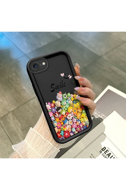 Smile Anti-Think Soft Silicone Phone Case Compatible with iPhone 7/8/Se 2020 2022