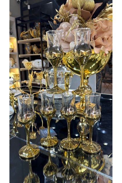 Paşabahça Titanyum Gold Grappa Kahve Yanı Su Bardağı