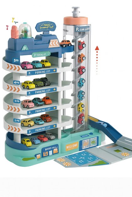 Elevator-Enabled Multi-Deck Parking Lot