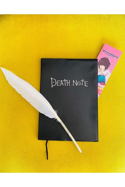 Death Note Deri Kapaklı Deathnote Ingilizce Kuralları Içerir Light'ın Yazdığı Isimler Mevcut