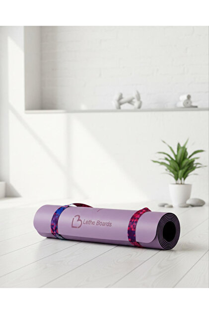 lethe boards Doğal Kauçuk PU+ Rubber Kaydırmaz Yoga Matı 5 mm