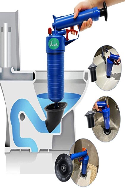 Air Blaster Çok Amaçlı Hava Basınçlı Gider Açıcı Tuvalet Lavabo Pompası