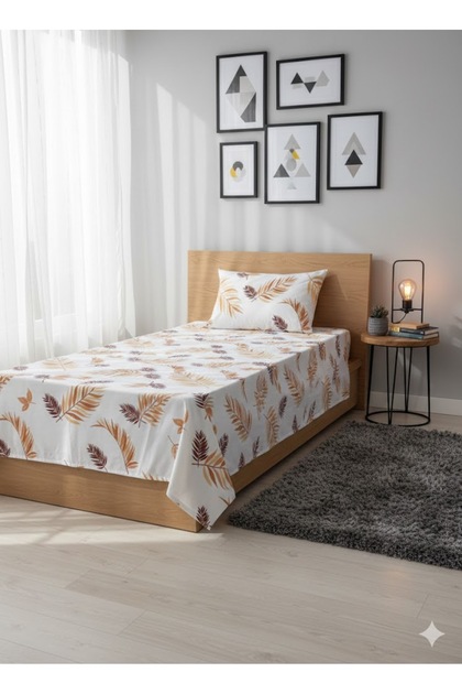Untaş Single Elastic-Free Sheets and 1 Pillow Covers