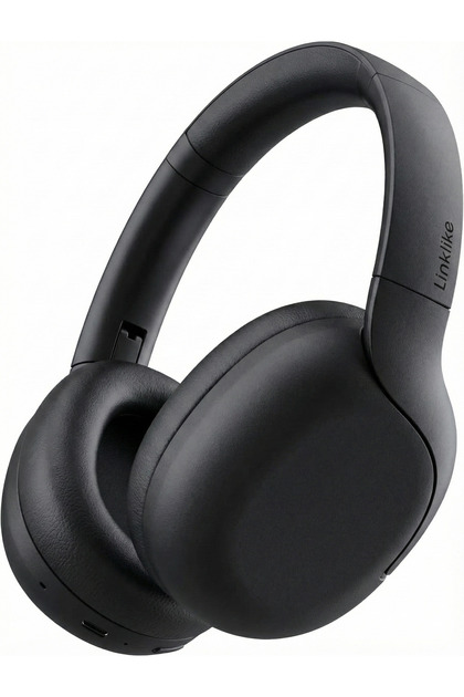 Over-Ear ANC Headphones, 180H Battery,Bluetooth, Hi-Res Audio, BT 5.3, Touch Control Foldable, Black