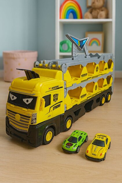 Black Island Yarış Pistli Taşıyıcı Oyuncak Tır - 2 Arabalı Oyun