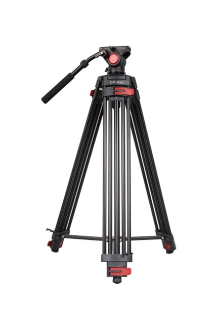 999 Professional Video Kamera Tripod 194M Akışkan Hidrolik Kafa