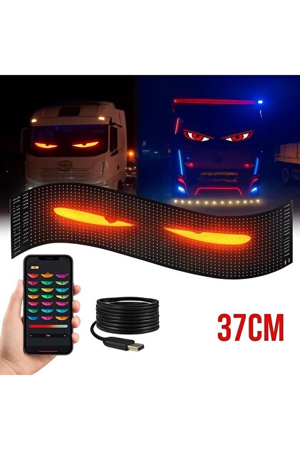 LED Matrix PANEL esnek USB 5V Bluetooth App kaydırma reklam LED araba sloganı esnek RGB Kayan YAZI