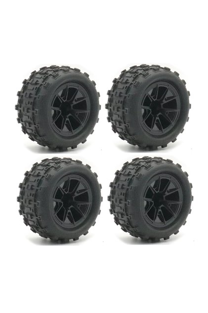 4 PCS Wheel B Skidproof Wheel Tyre Wear-resistant Off-road Vehicle Tire Upgarde Parts for Smax 1625