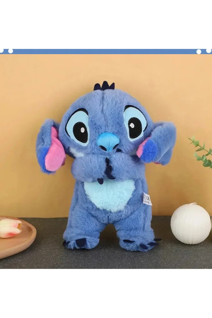 Mavi Nefes alan Peluş uyku arkadaşı stitch