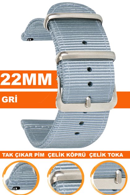 22mm Fossil-Welder-Casio-Seiko-Omega-Armani Watch Compatible Nato Textile Fabric Watch Band Ntcft22