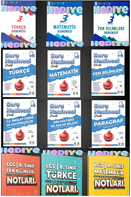 Nartest Yayınları 8. Sınıf Prestij Matematik Türkçe Fen İnkılap