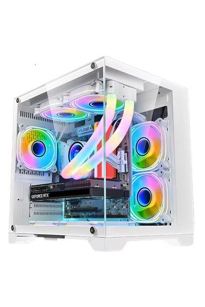 Calculator PC Gaming MegaView Alb 7 5700X 16GB DDR4 RGB Asus GTX 1660 TI SSD 1TB M.2